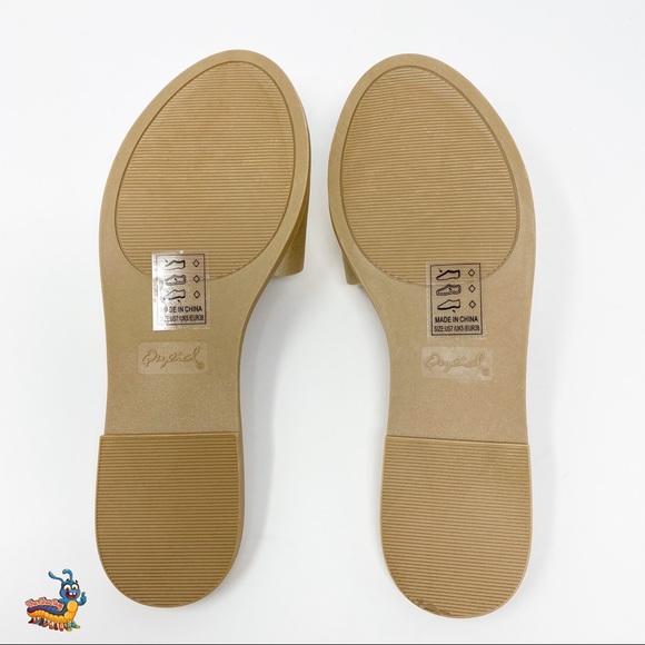 🆕✨NEW Womens Gold Slides Qupid Desmond Sandals - Picture 5 of 7